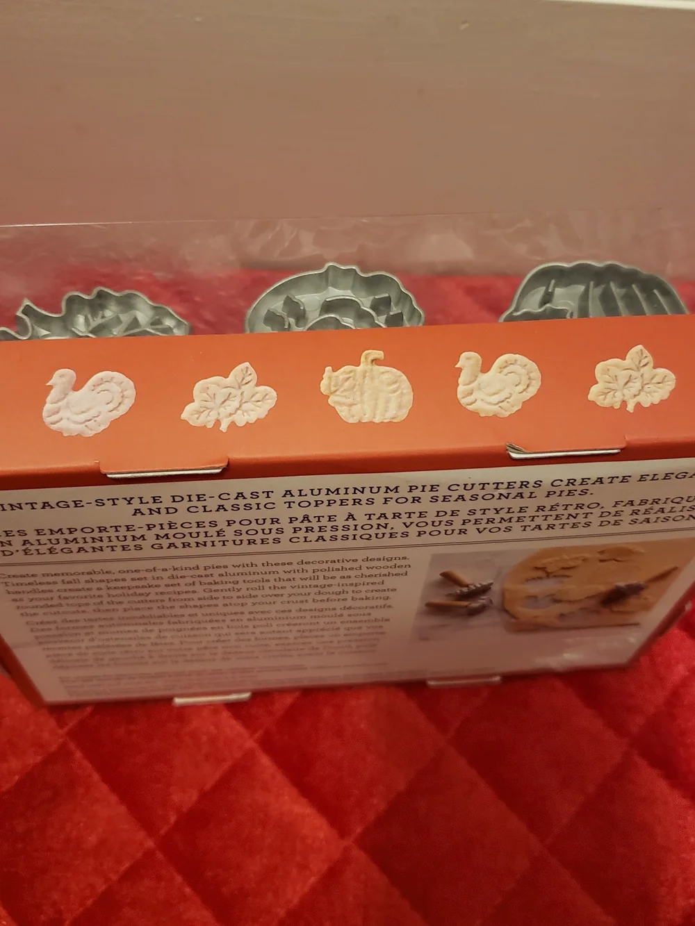 Williams-Sonoma Heirloom Autumn Piecrust Cutters - Wood Handles